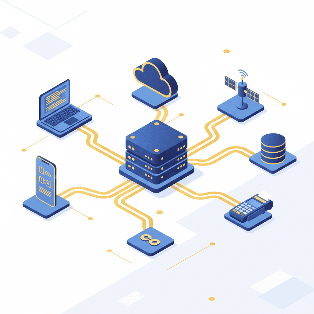 Architecture d'intégration API de la solution marque blanche de remorquage