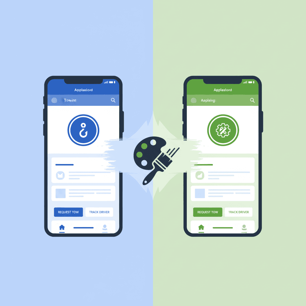 Personnalisation marque blanche - transformation de l'application de dépannage aux couleurs de votre marque