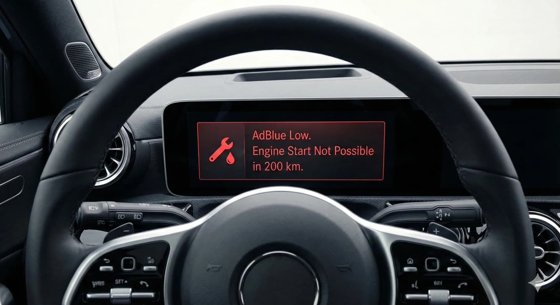 Réservoir AdBlue cristallisé