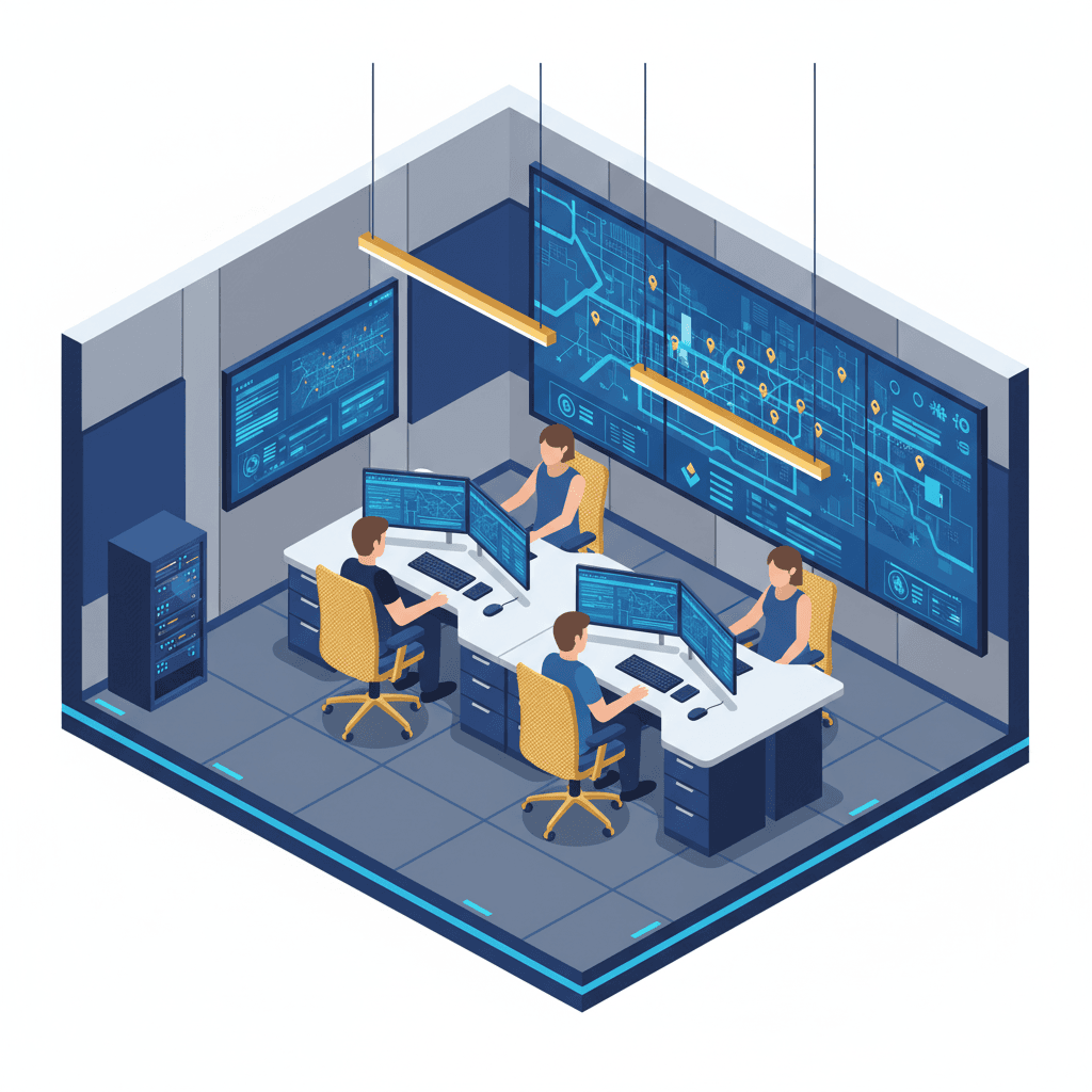 Centre de dispatching professionnel avec logiciel de répartition des dépanneuses