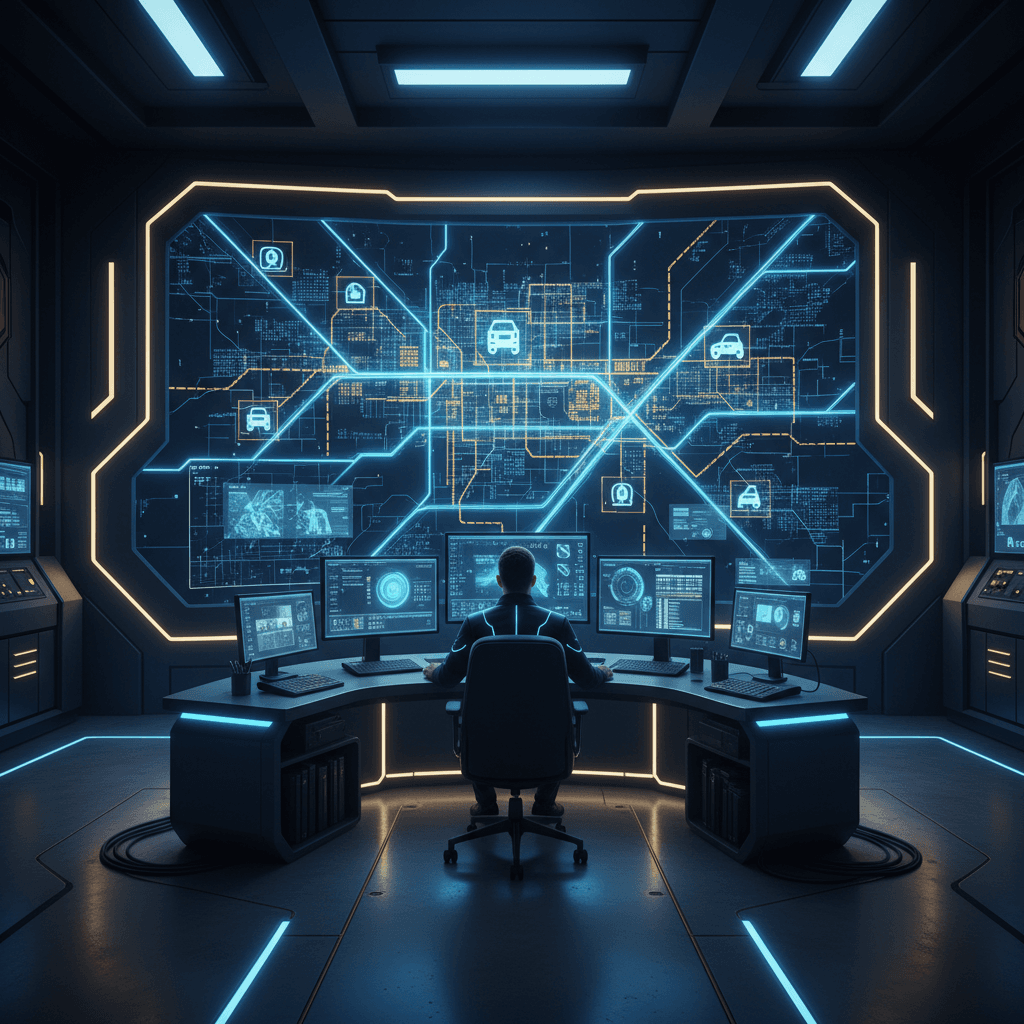Interface du logiciel de dispatching pour sociétés de remorquage avec carte GPS en temps réel