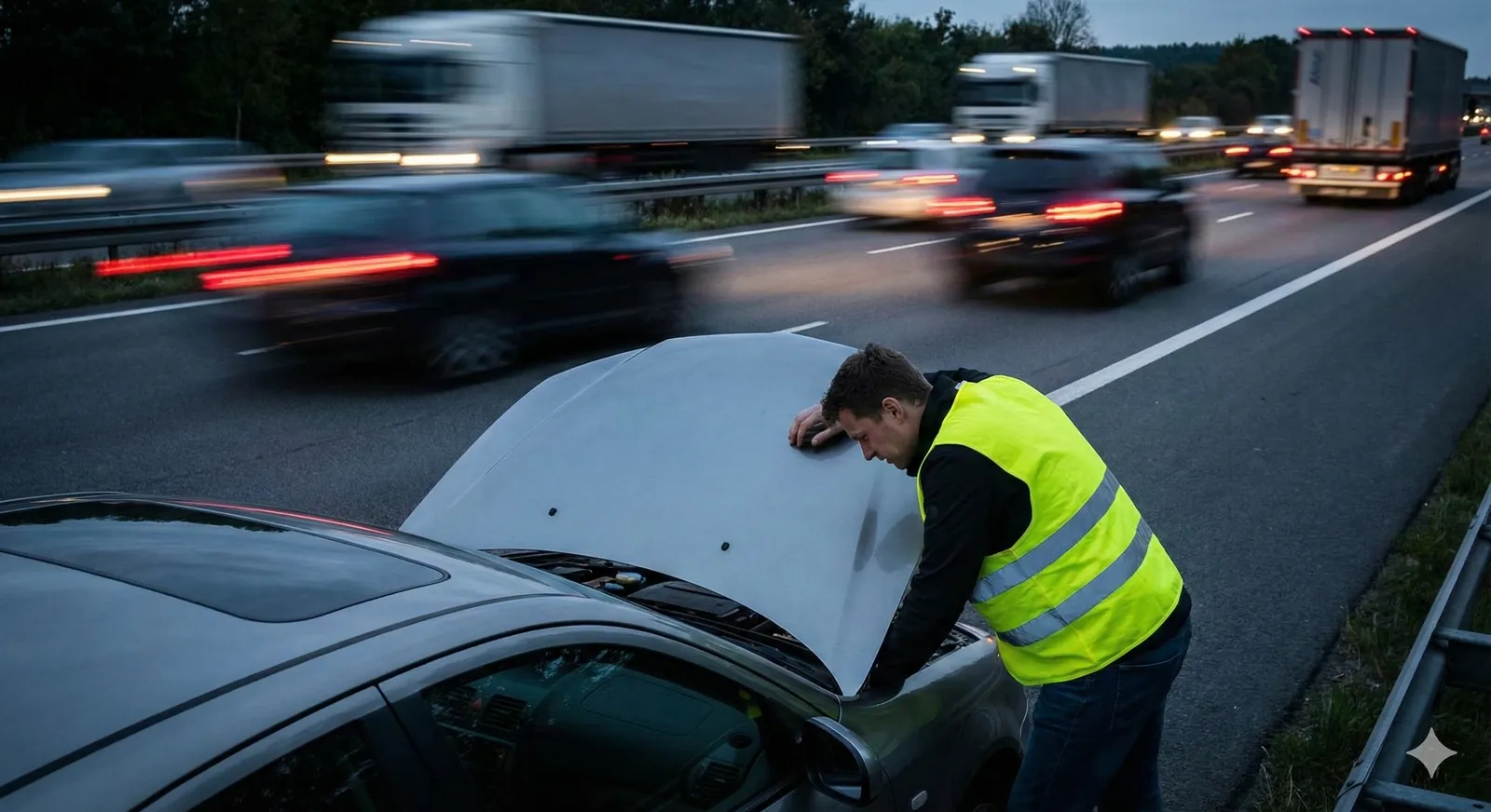 Danger panne autoroute