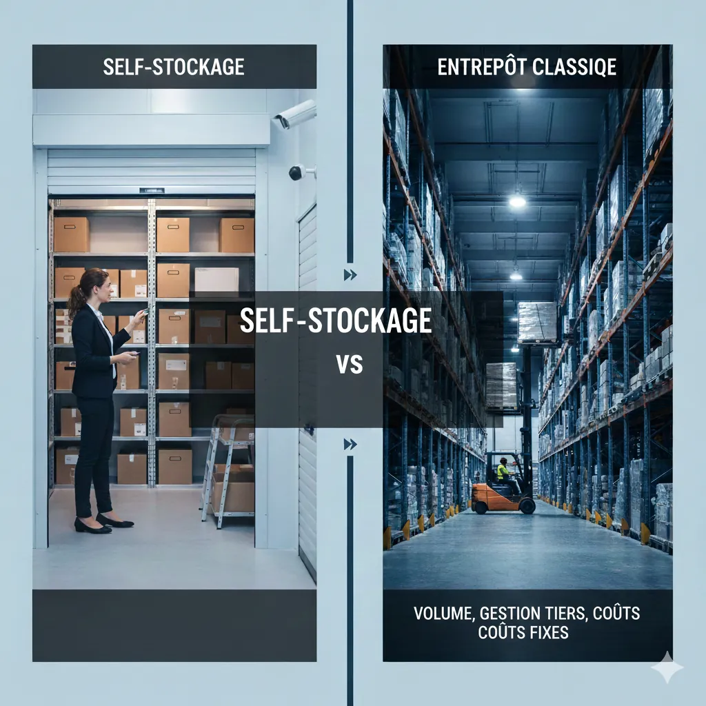 Couloir de centre de self-stockage moderne et sécurisé