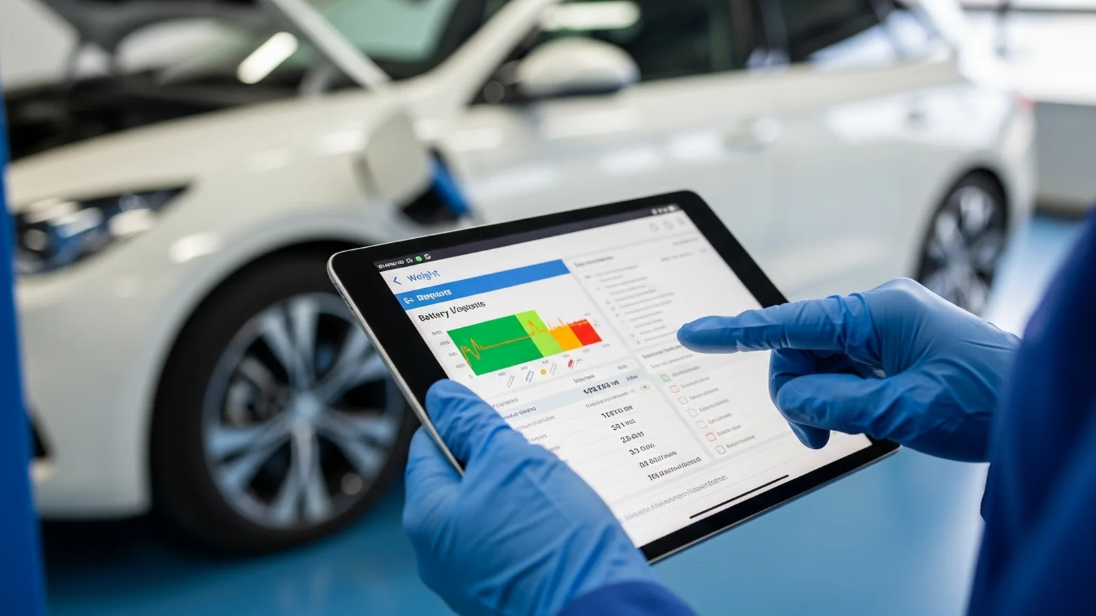 Inspection d'une voiture électrique d'occasion avant achat Inspection d'une voiture électrique d'occasion avant achat